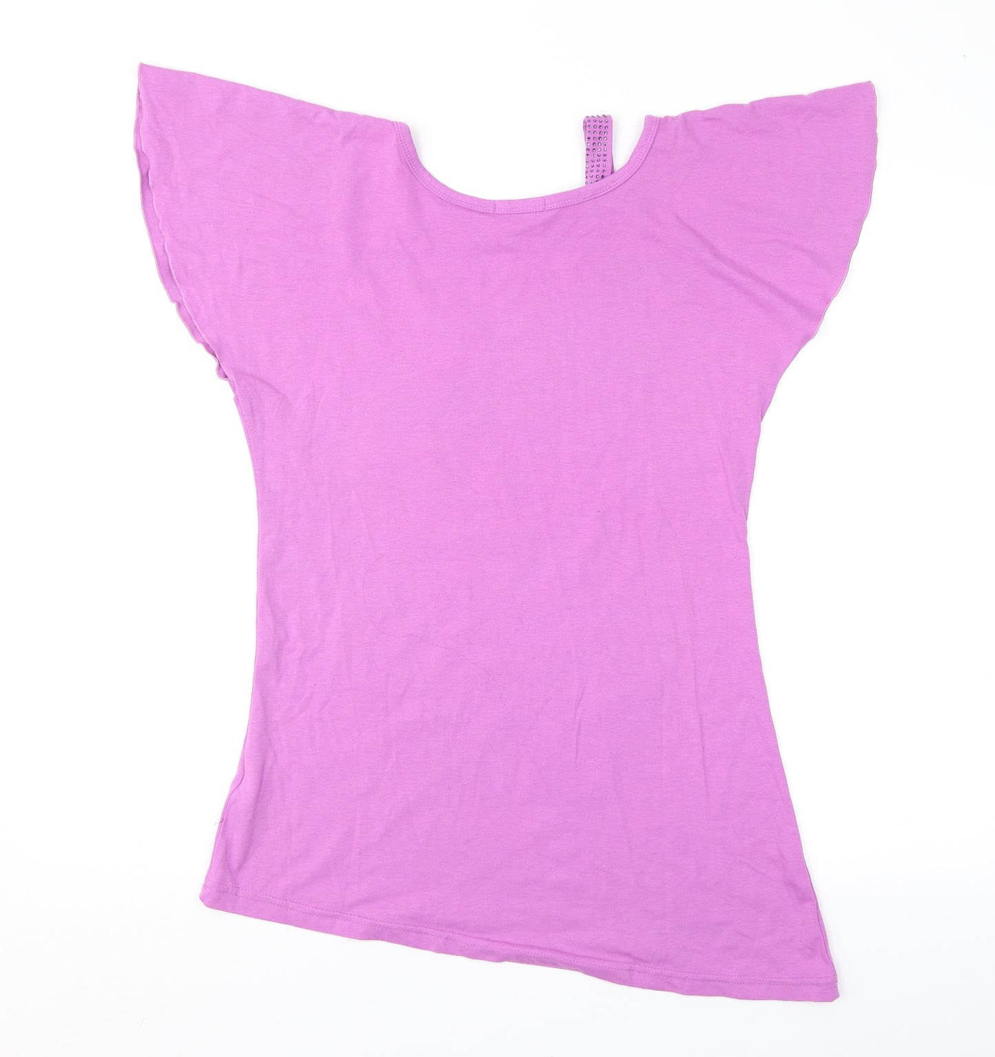 Chief Girls Womens Purple   Basic T-Shirt Size 16