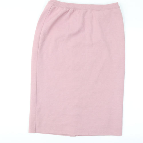 LUCIA Womens Pink  Knit Straight & Pencil Skirt Size 12