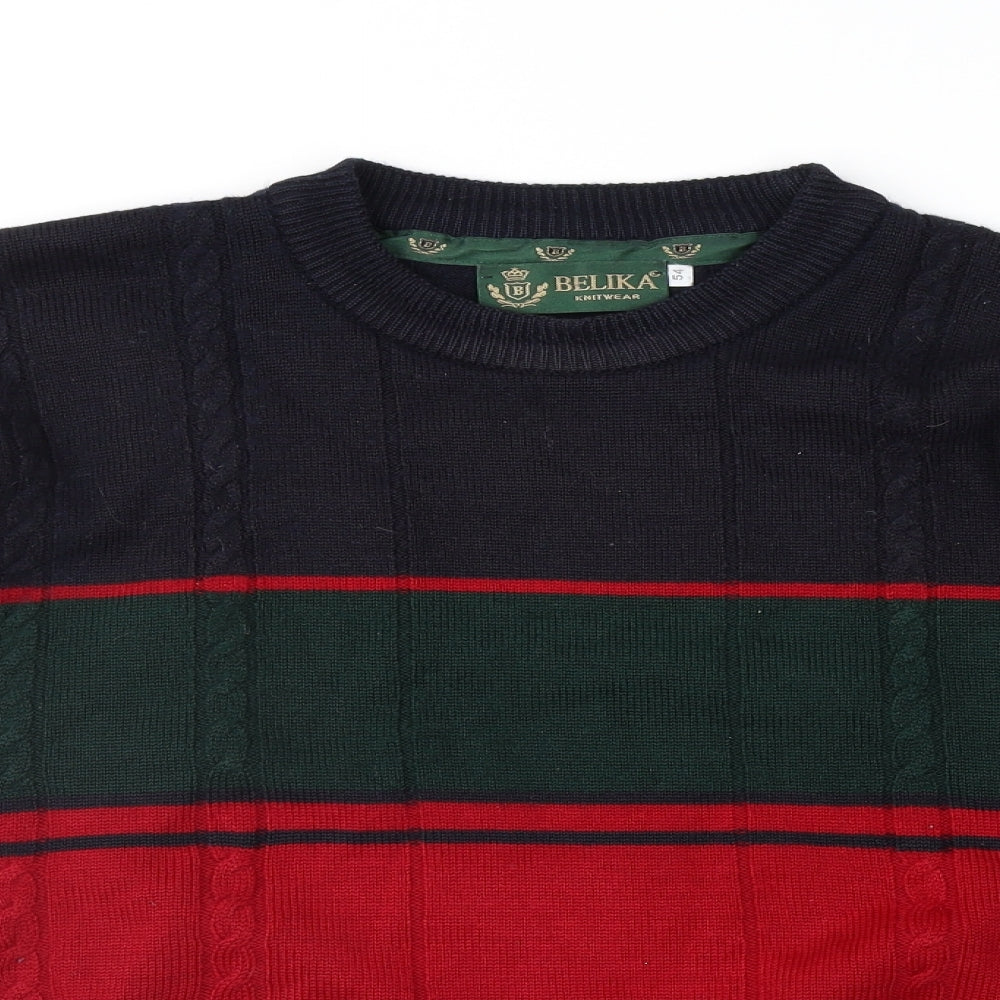 Belika Mens Multicoloured   Pullover Jumper Size XL
