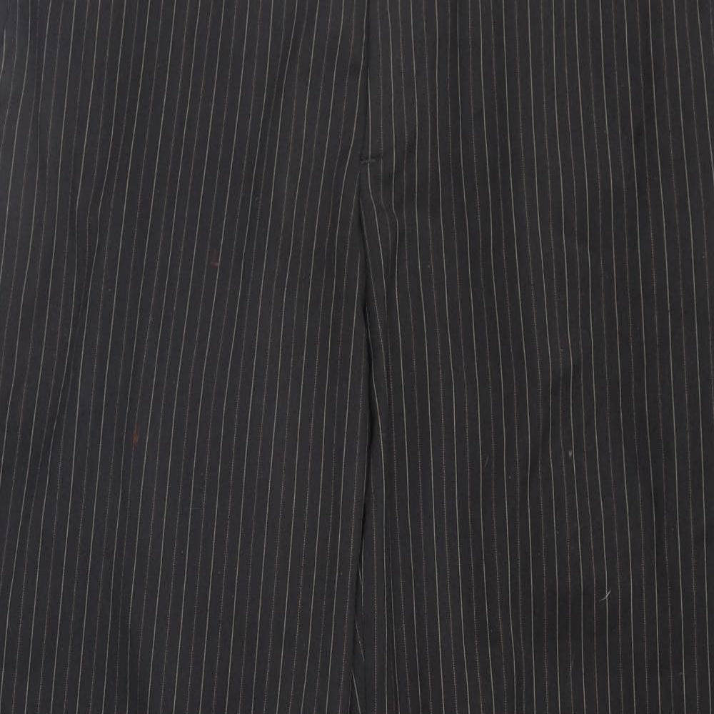 NEXT Mens Brown Striped  Trousers  Size 32 L31 in