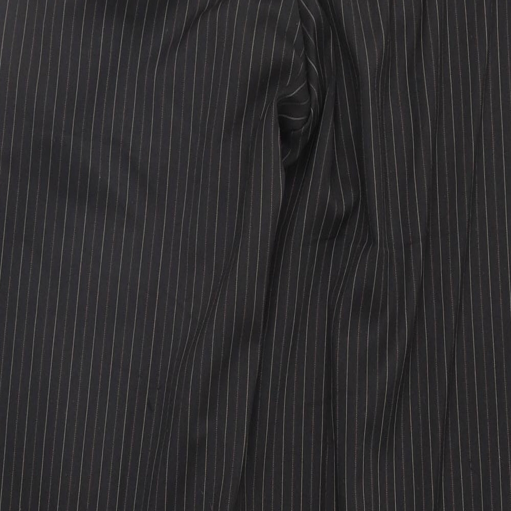 NEXT Mens Brown Striped  Trousers  Size 32 L31 in