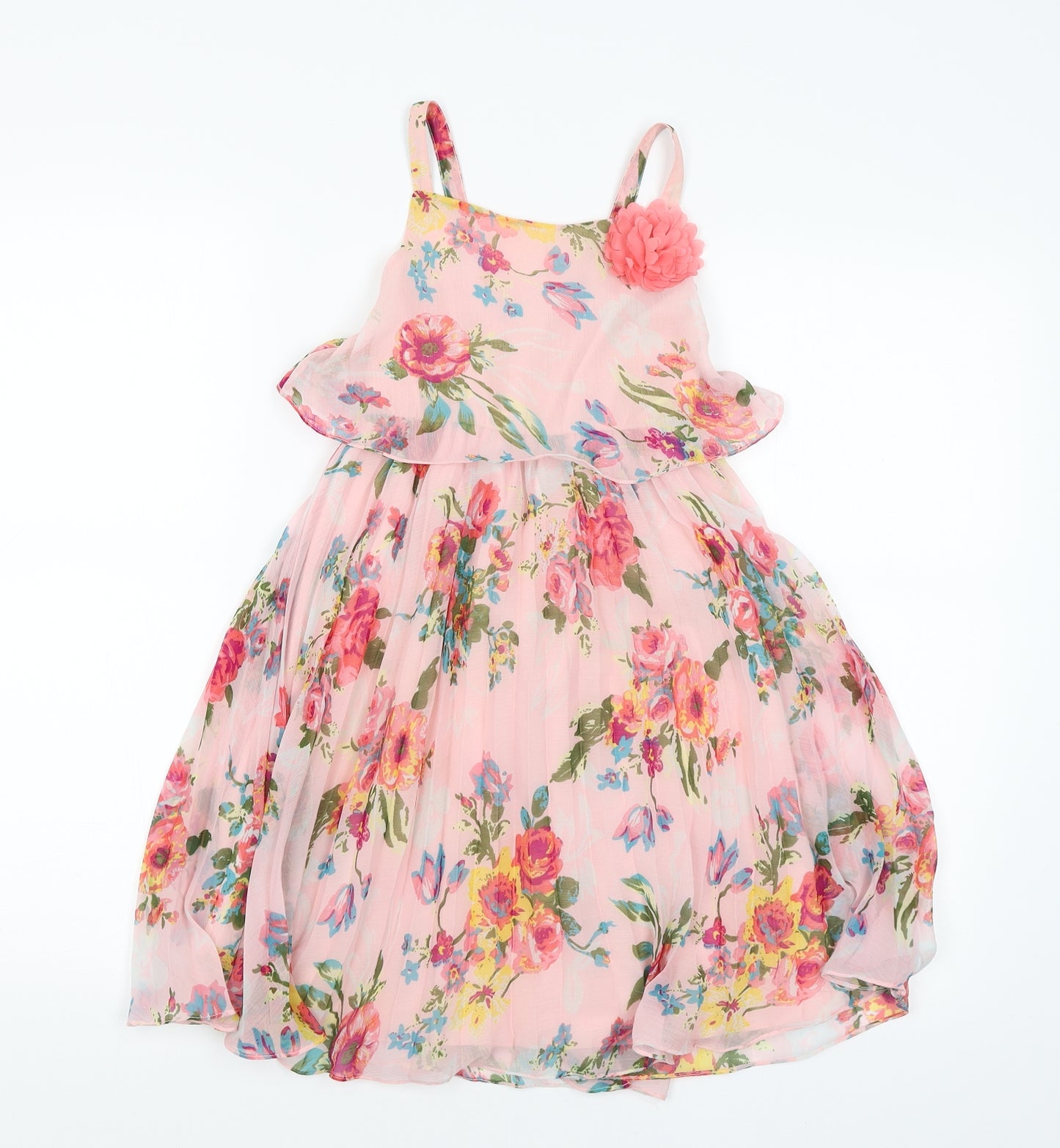 Monsoon Girls Pink   Fit & Flare  Size 4 Years