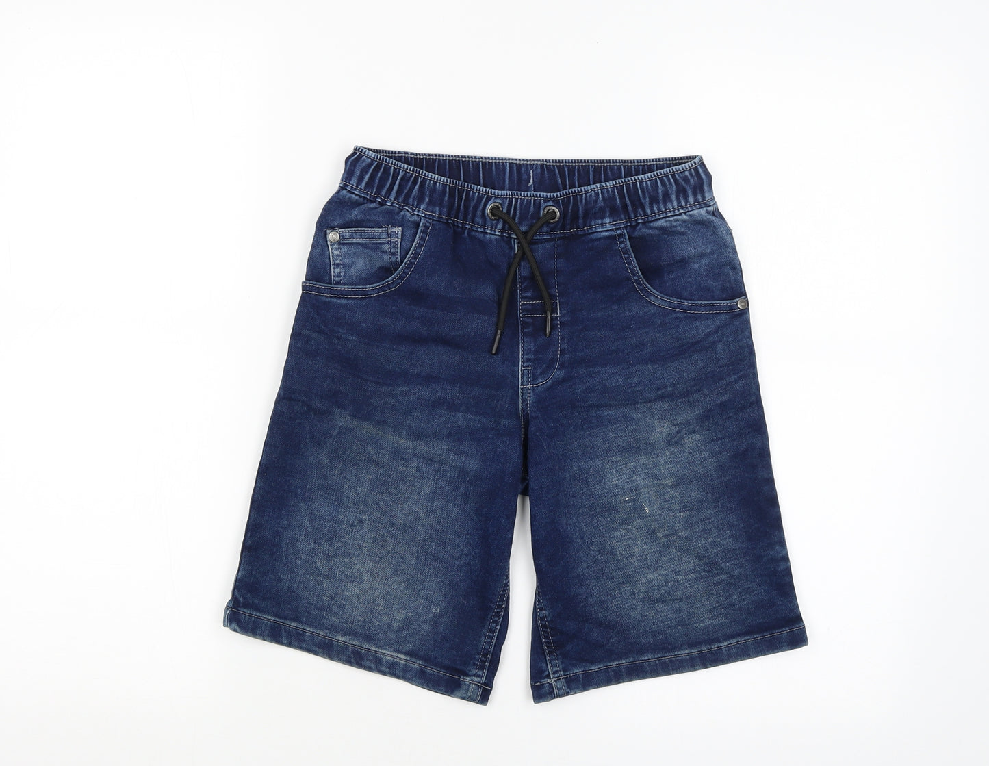 George Boys Blue  Denim Bermuda Shorts Size 10-11 Years