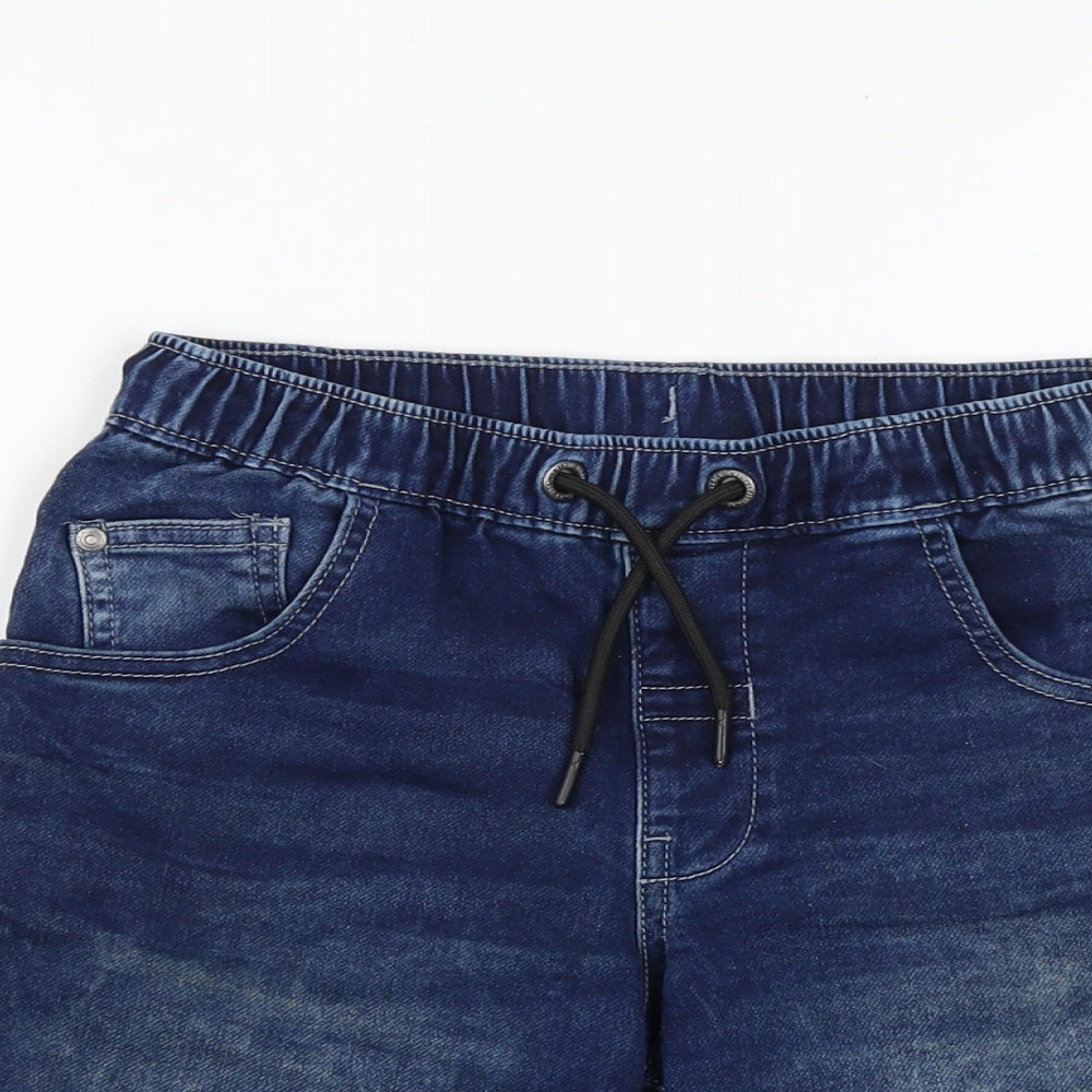 George Boys Blue  Denim Bermuda Shorts Size 10-11 Years