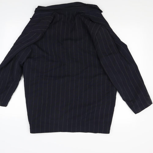 Debenhams Womens Blue Striped  Jacket Blazer Size 14