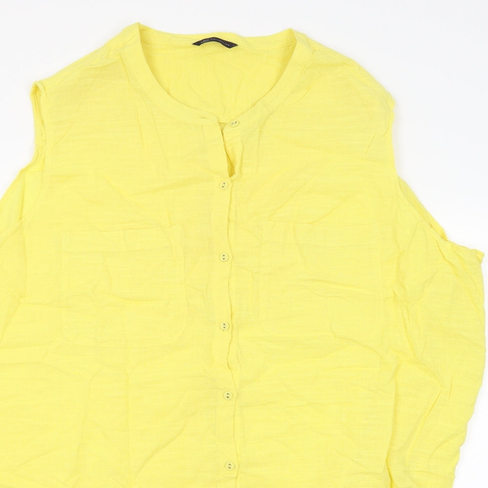 Marks and Spencer Womens Yellow   T-Shirt Dress  Size 24