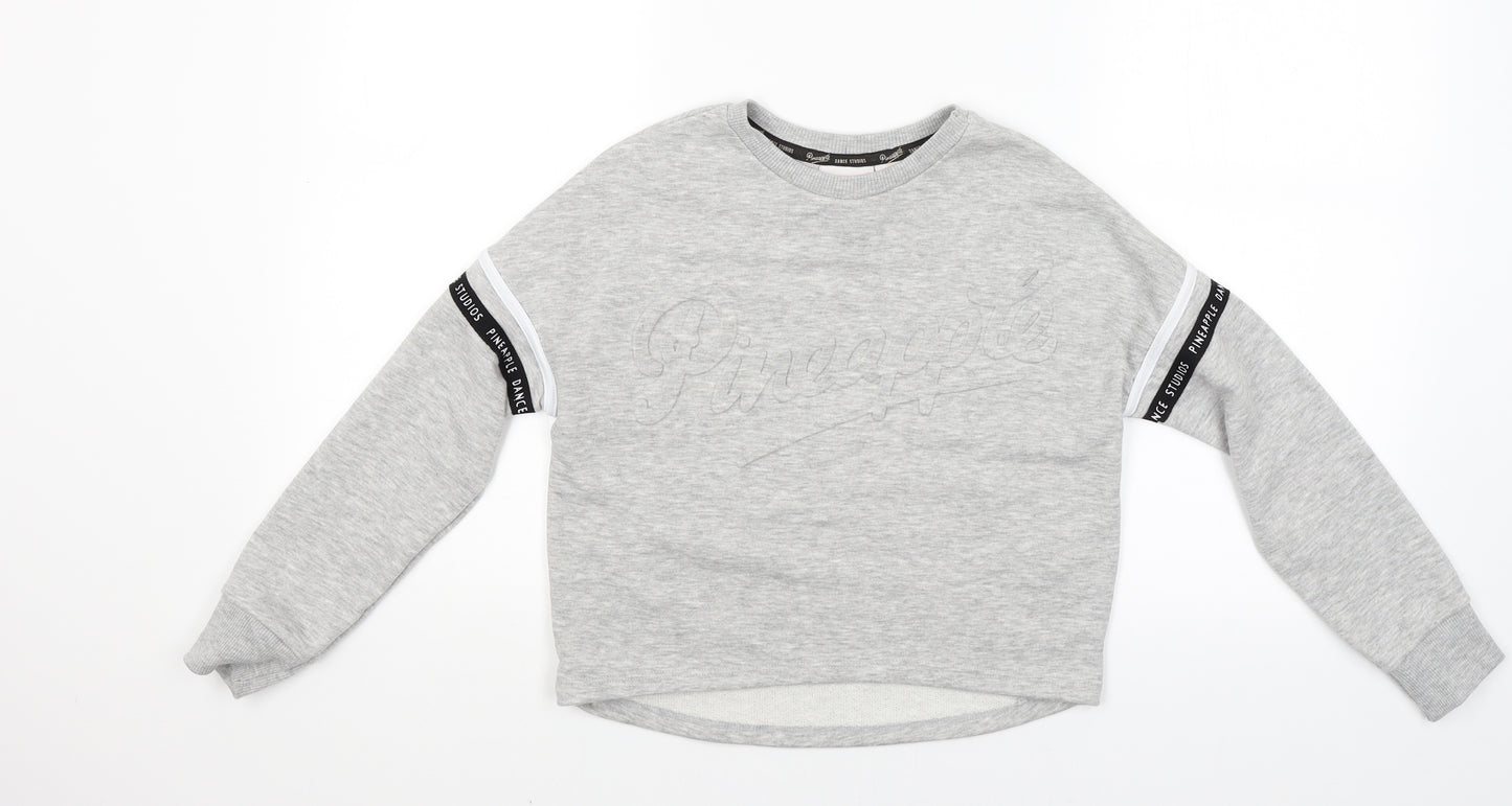 Primark Girls Grey  Jersey Pullover Sweatshirt Size 9-10 Years  - Dance Wear