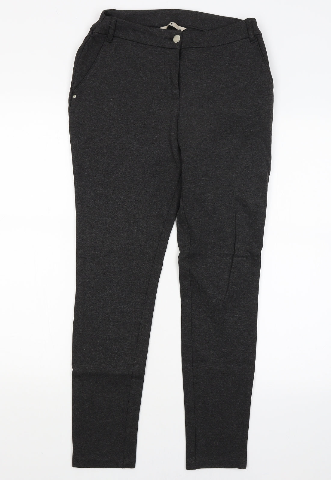 TU Womens Grey   Trousers  Size 10 L26 in