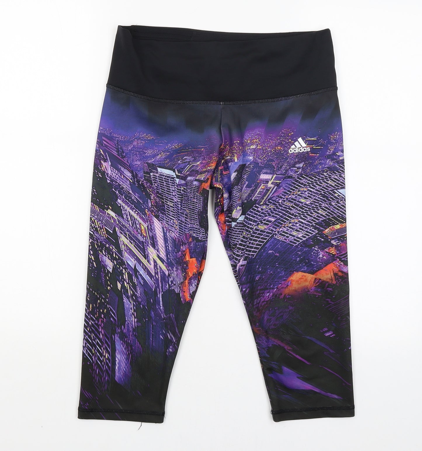 adidas Womens Black   Cropped Leggings Size 12