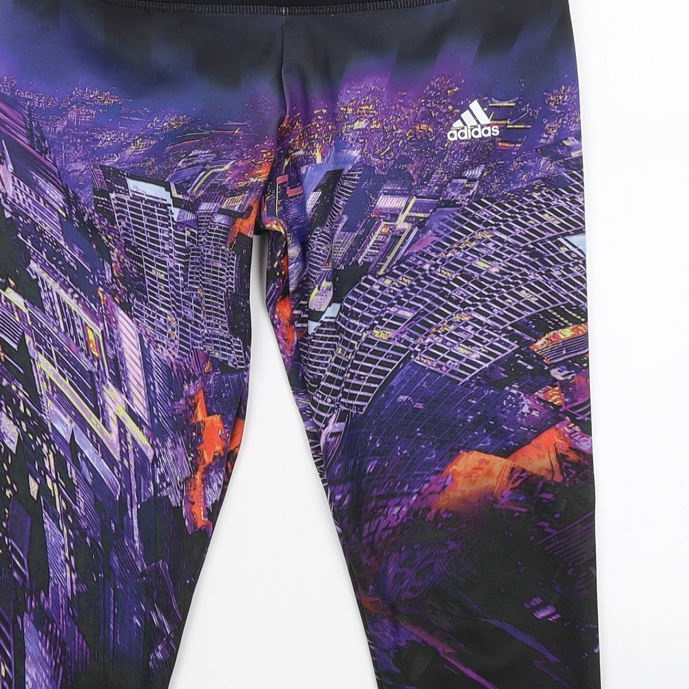 adidas Womens Black   Cropped Leggings Size 12