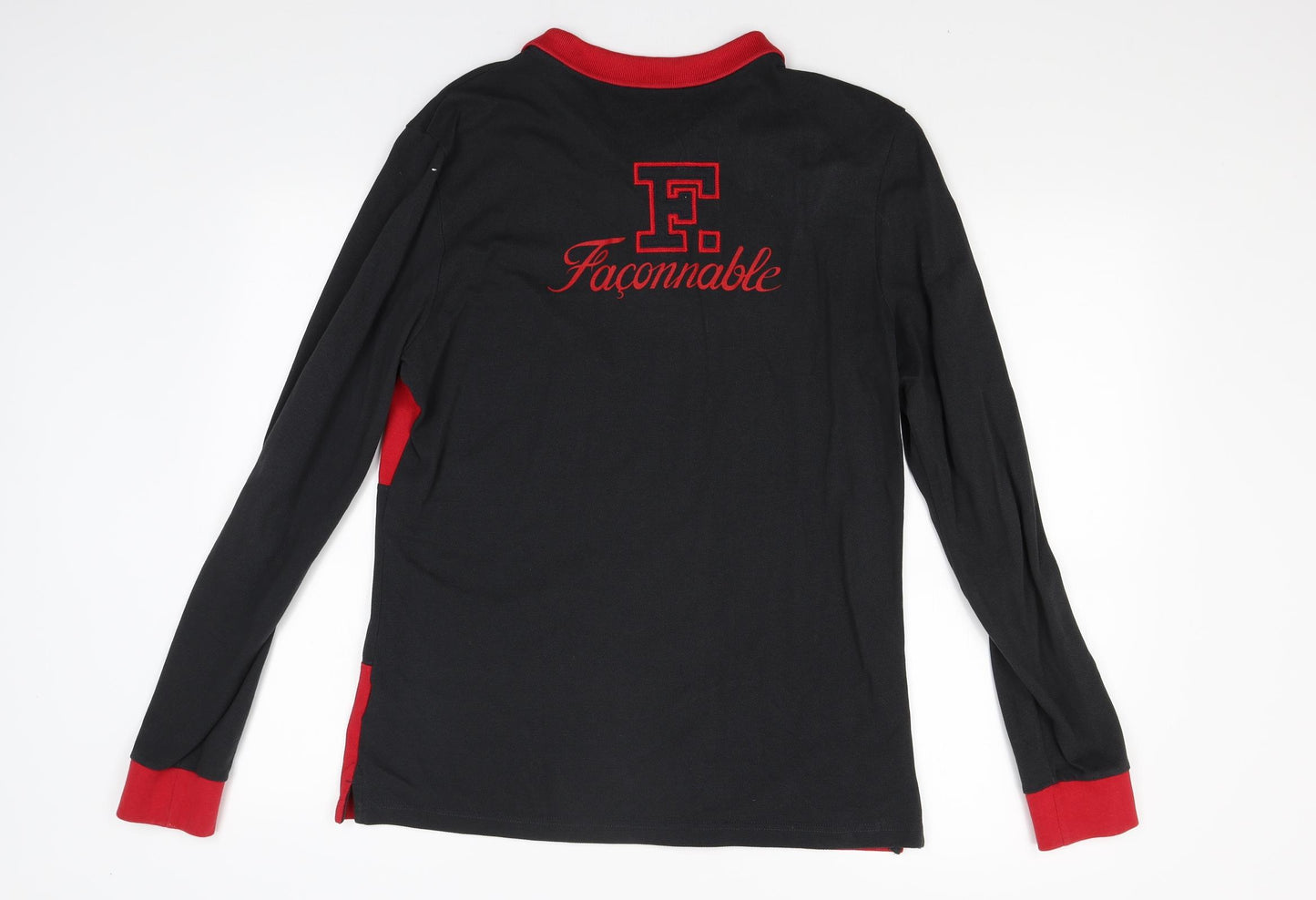 Faconable Mens Black    Polo Size M