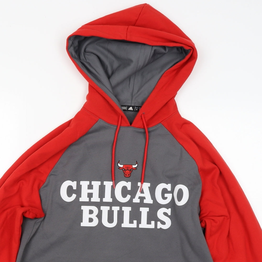 adidas Mens Red   Pullover Hoodie Size S