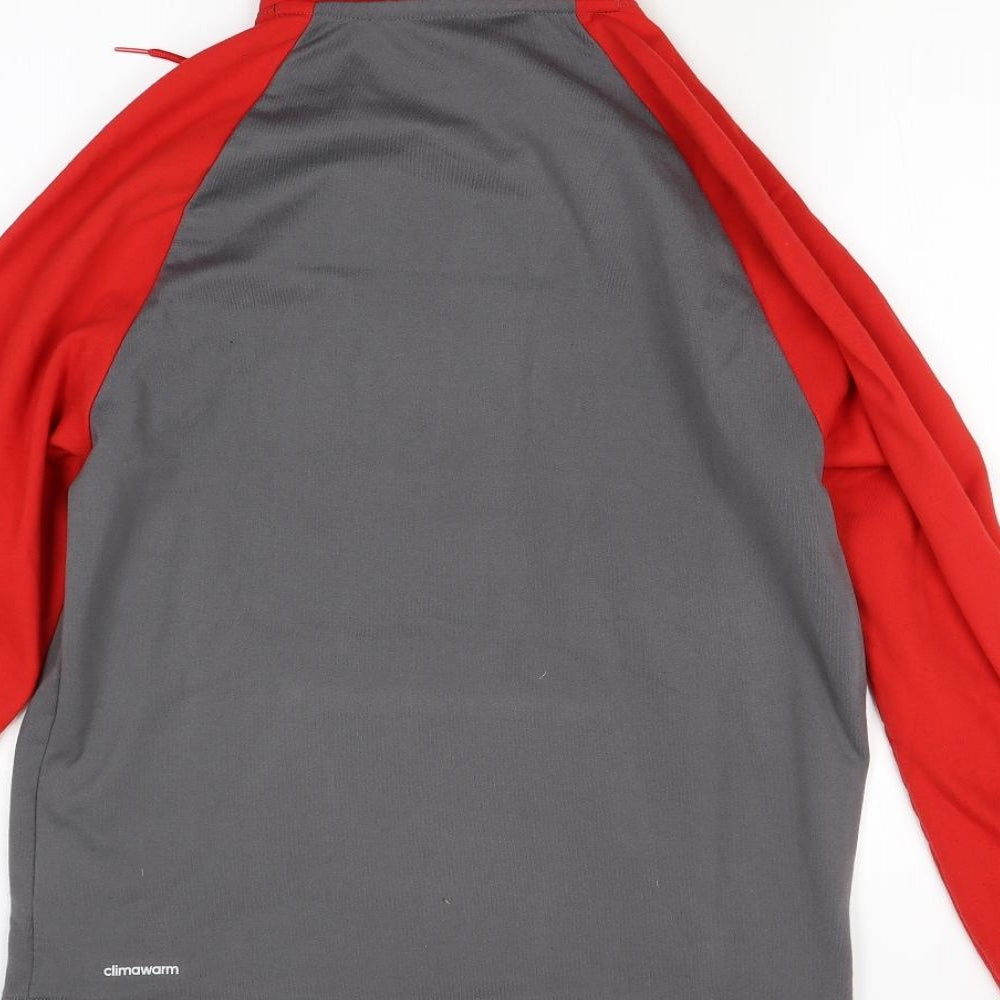 adidas Mens Red   Pullover Hoodie Size S