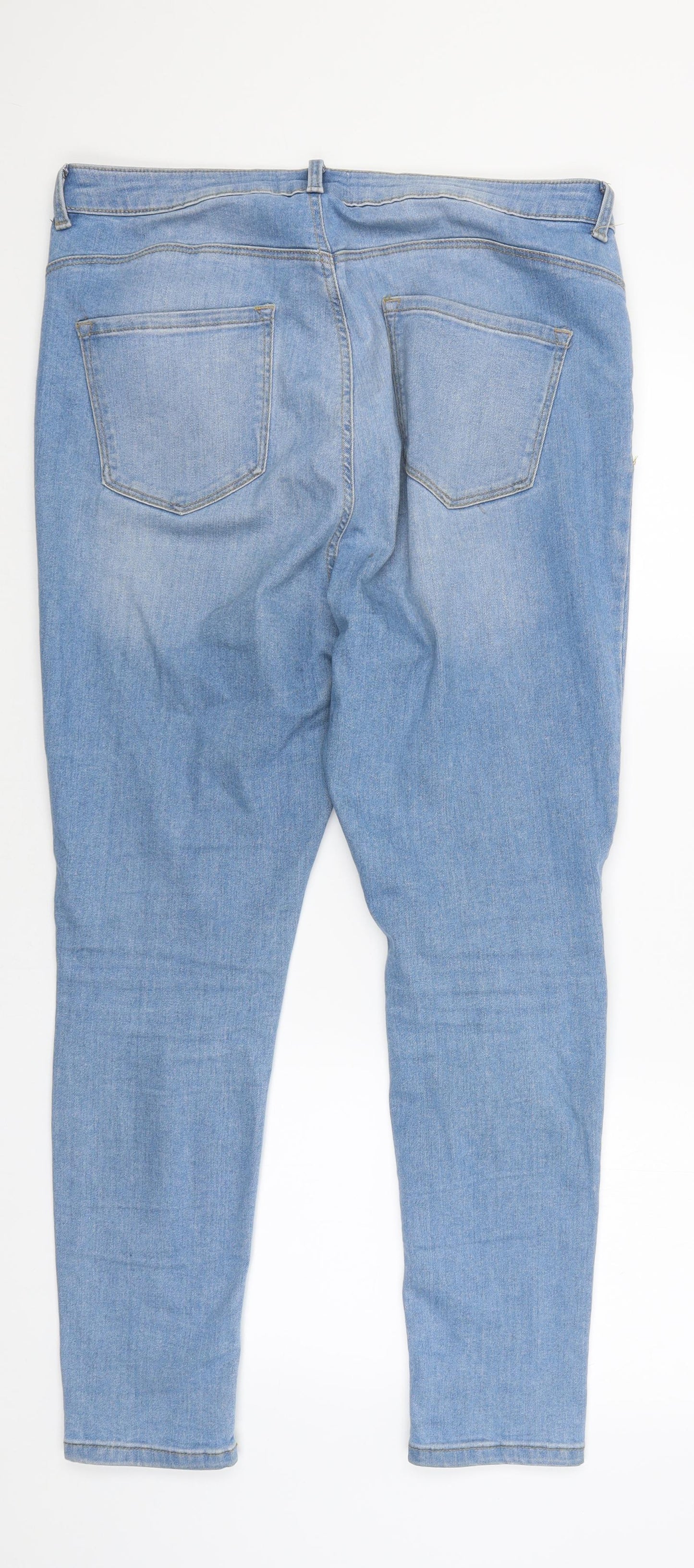 Dorothy Perkins Womens Blue  Denim Skinny Jeans Size 12 L27 in