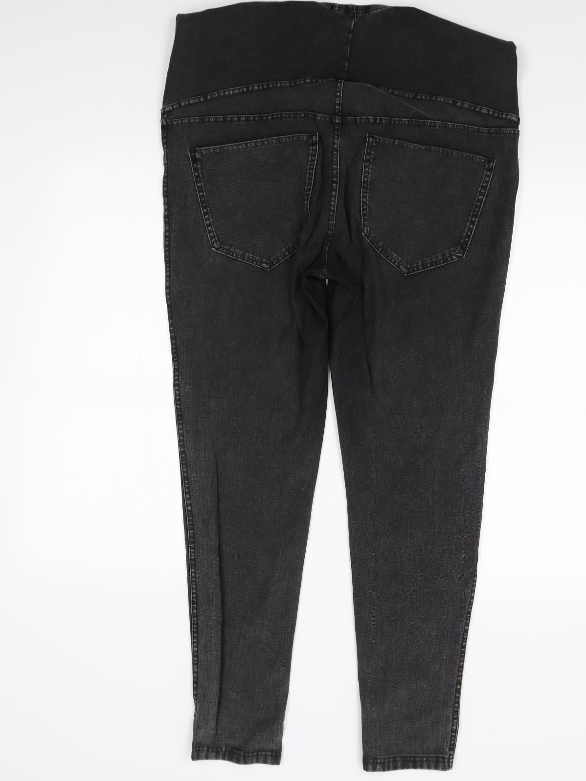 H&M Womens Black  Denim Jegging Jeans Size L L26 in