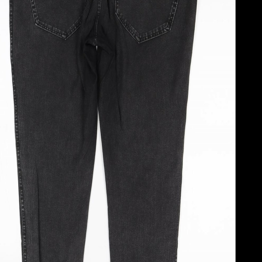 H&M Womens Black  Denim Jegging Jeans Size L L26 in