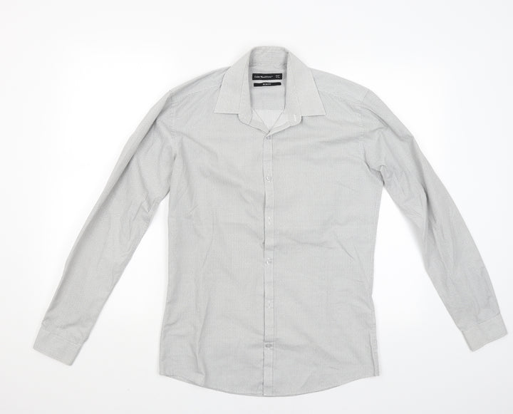 Ceader wood state Mens Grey Dress Shirt Size 14.5