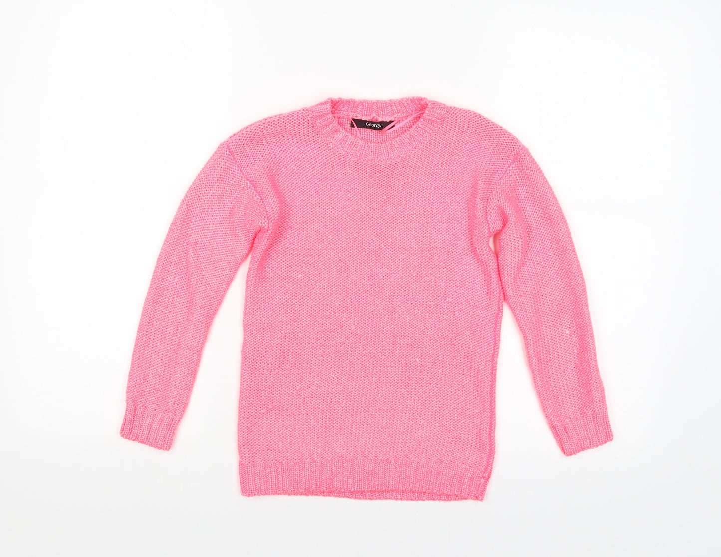 George Girls Red   Pullover Jumper Size 8-9 Years