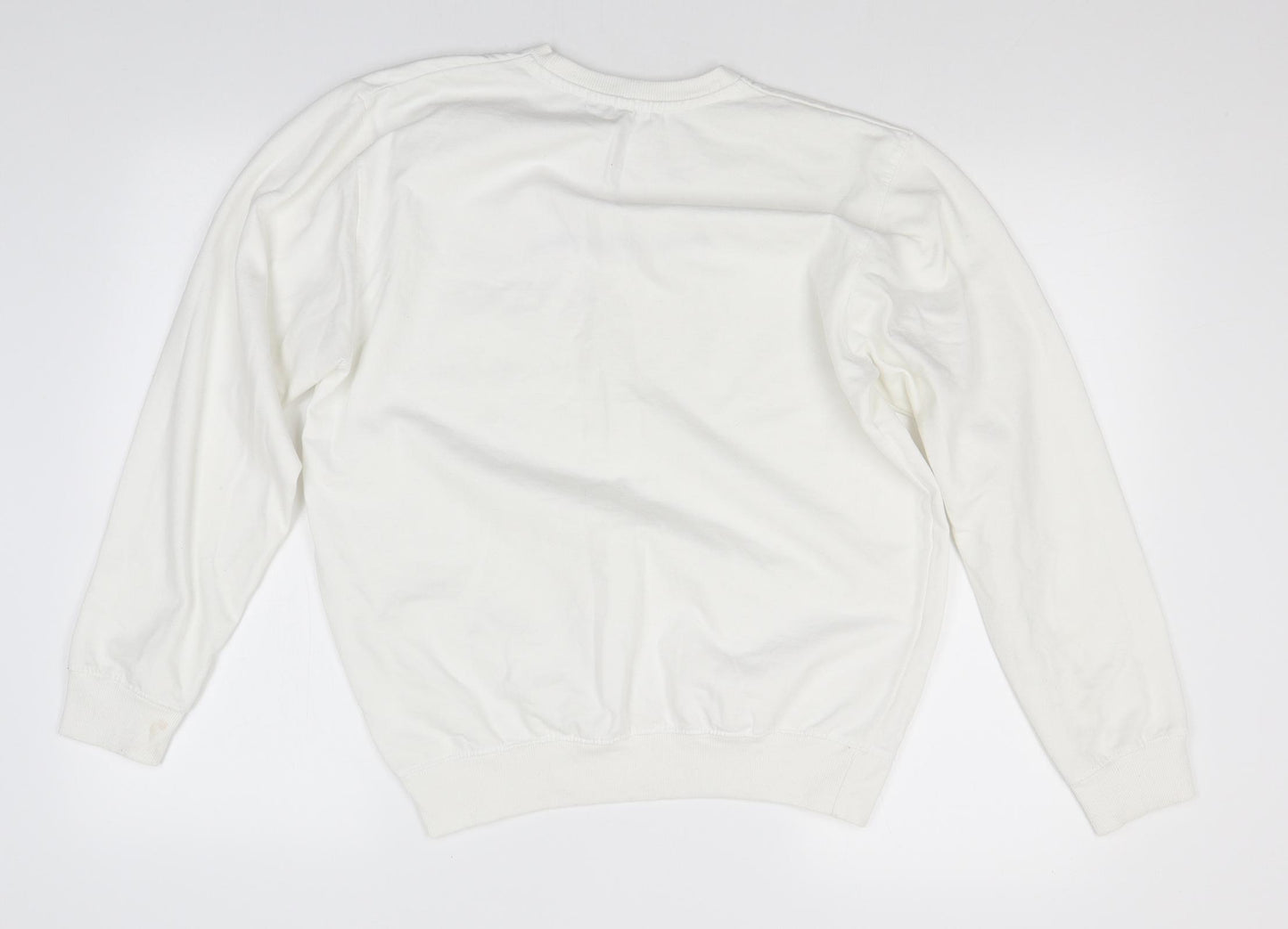 PRETTYLITTLETHING Womens White   Pullover Sweatshirt Size 10