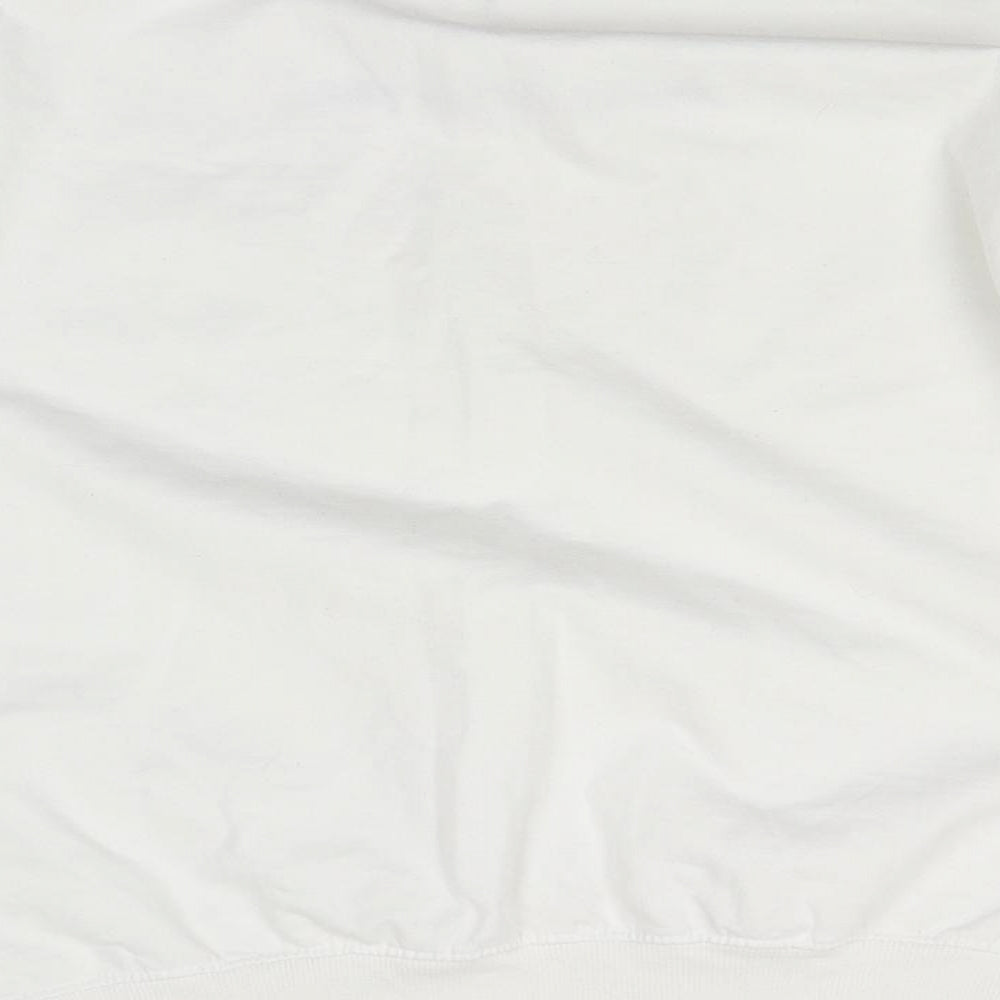 PRETTYLITTLETHING Womens White   Pullover Sweatshirt Size 10