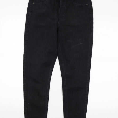 Top shop Womens Black  Denim Skinny Jeans Size 10 L24 in
