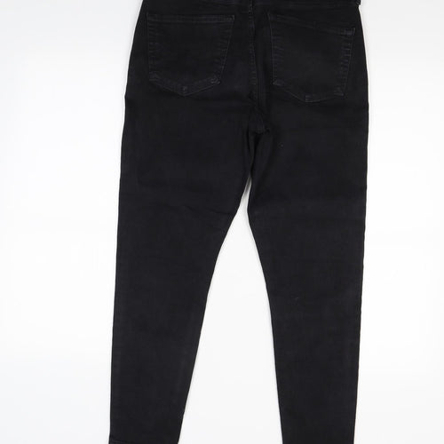 Top shop Womens Black  Denim Skinny Jeans Size 10 L24 in
