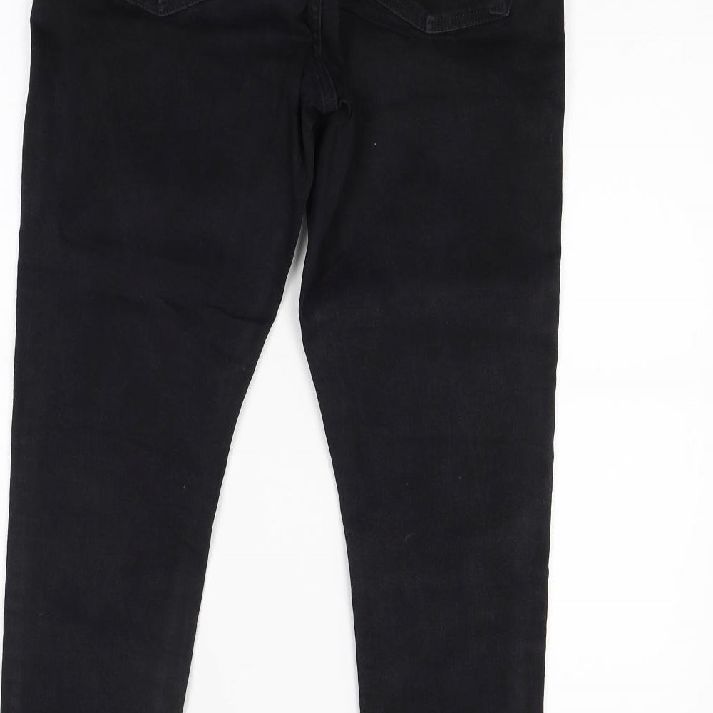 Top shop Womens Black  Denim Skinny Jeans Size 10 L24 in