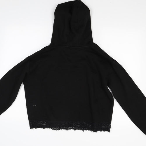Primark Womens Black  Jersey Pullover Hoodie Size 10