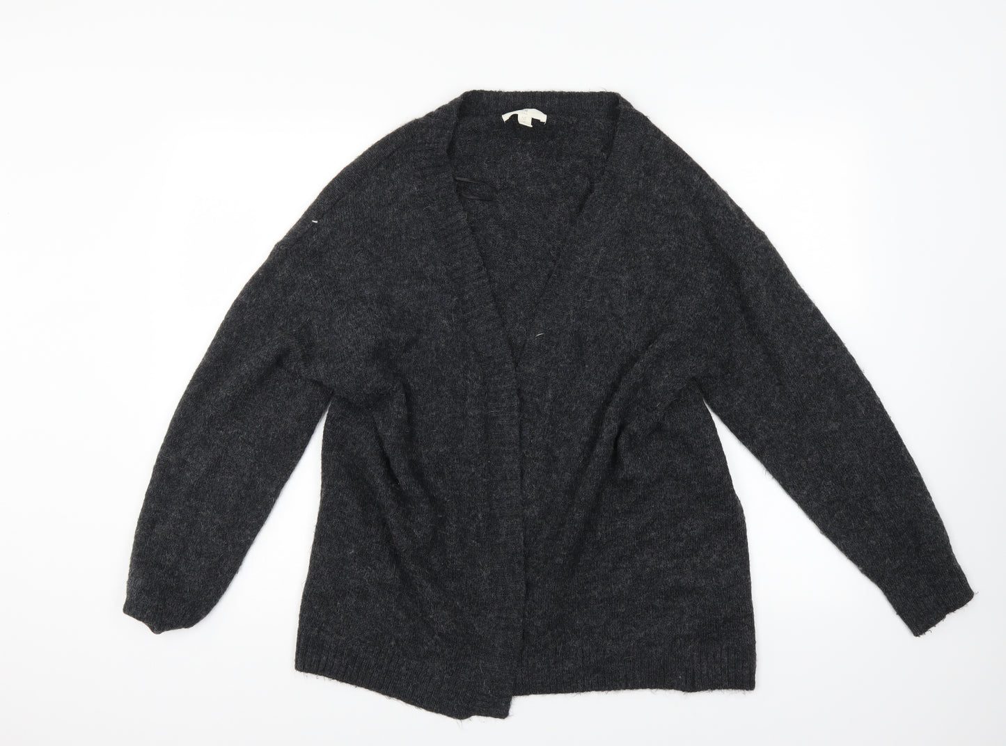 H&M Womens Grey  Knit Cardigan Jumper Size XS