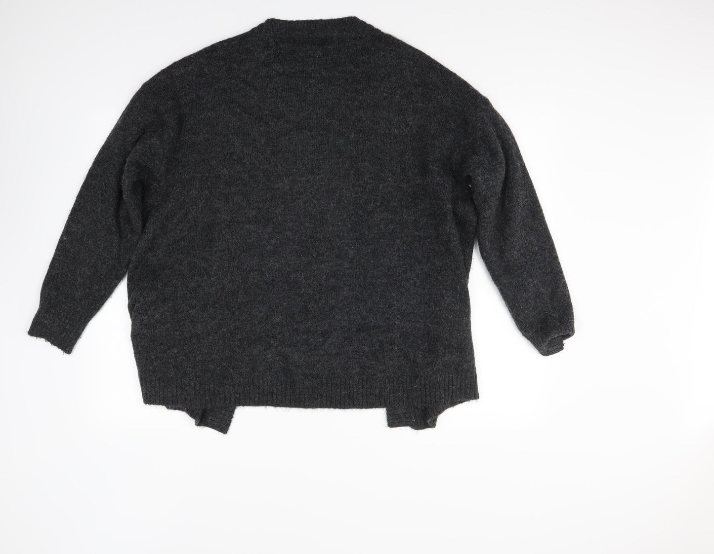 H&M Womens Grey  Knit Cardigan Jumper Size XS