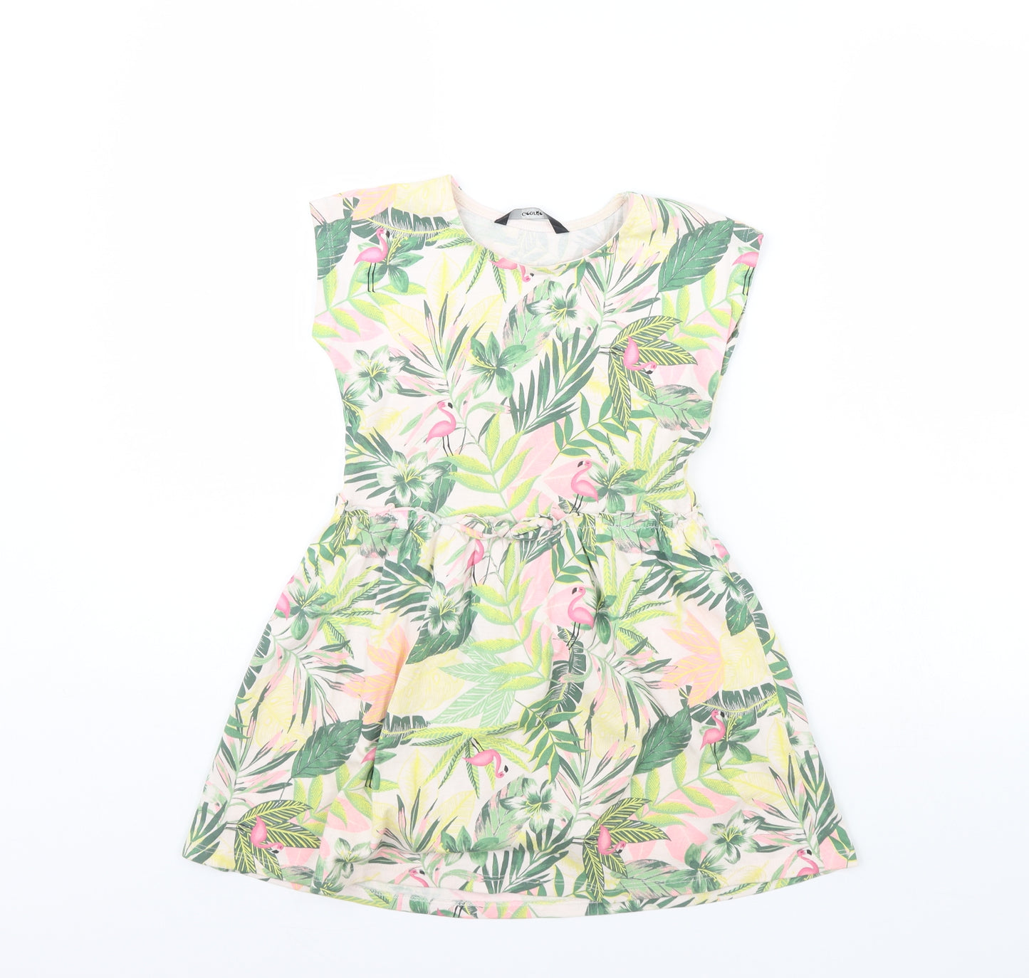 George Girls Green Floral  Fit & Flare  Size 5 Years