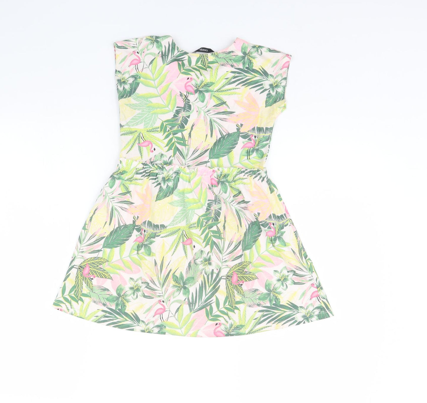 George Girls Green Floral  Fit & Flare  Size 5 Years
