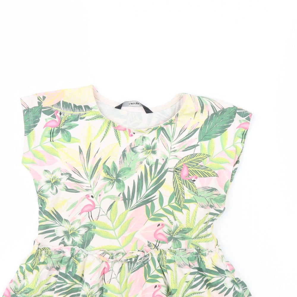 George Girls Green Floral  Fit & Flare  Size 5 Years