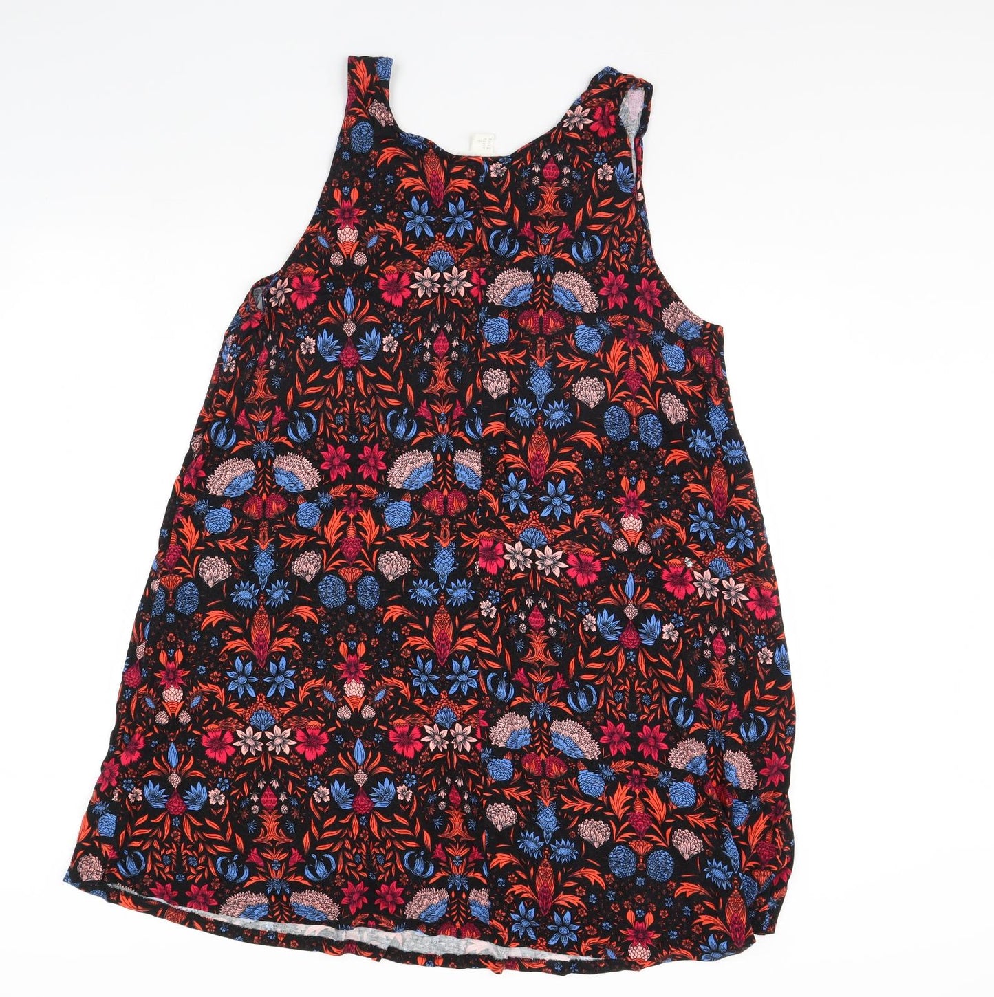 H&M Womens Black Floral  Fit & Flare  Size XL