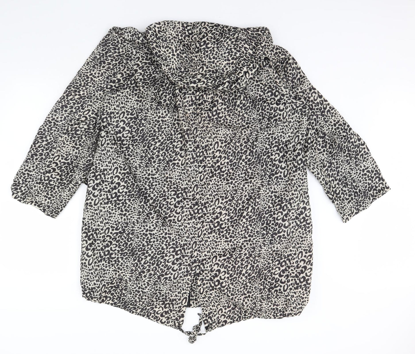 New Look Womens Brown Animal Print  Rain Coat Coat Size 20