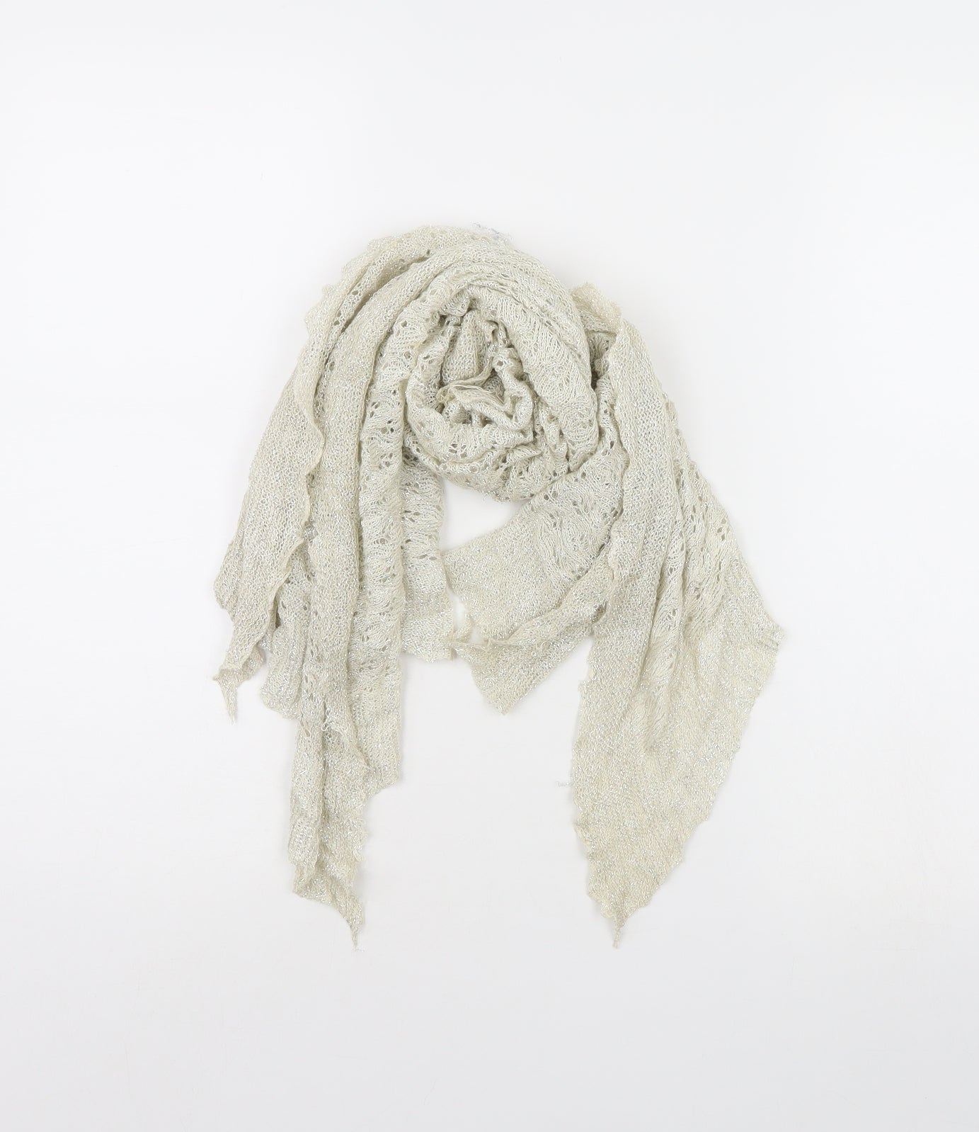 Preworn Womens Gold    Scarf
