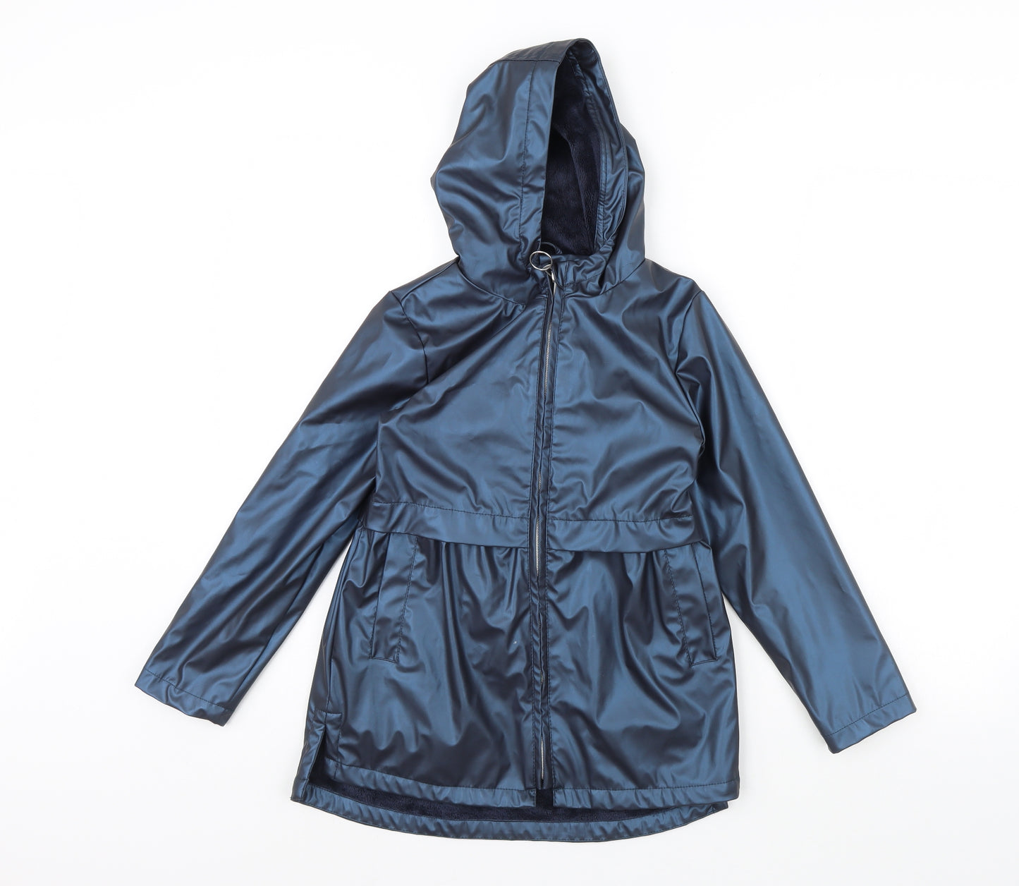 TU Girls Blue   Rain Coat Coat Size 7 Years