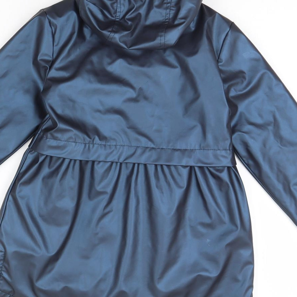 TU Girls Blue   Rain Coat Coat Size 7 Years