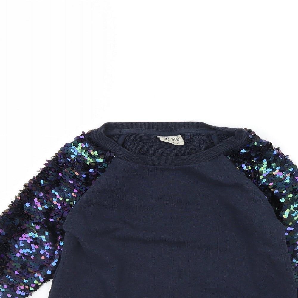 NEXT Girls Blue   Pullover Jumper Size 7 Years