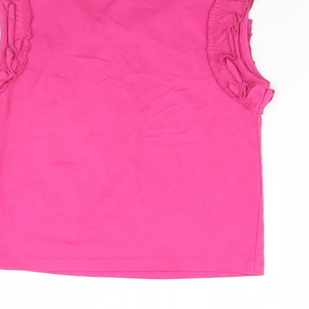 Lilly & Sid Girls Pink   Basic Tank Size 5 Years