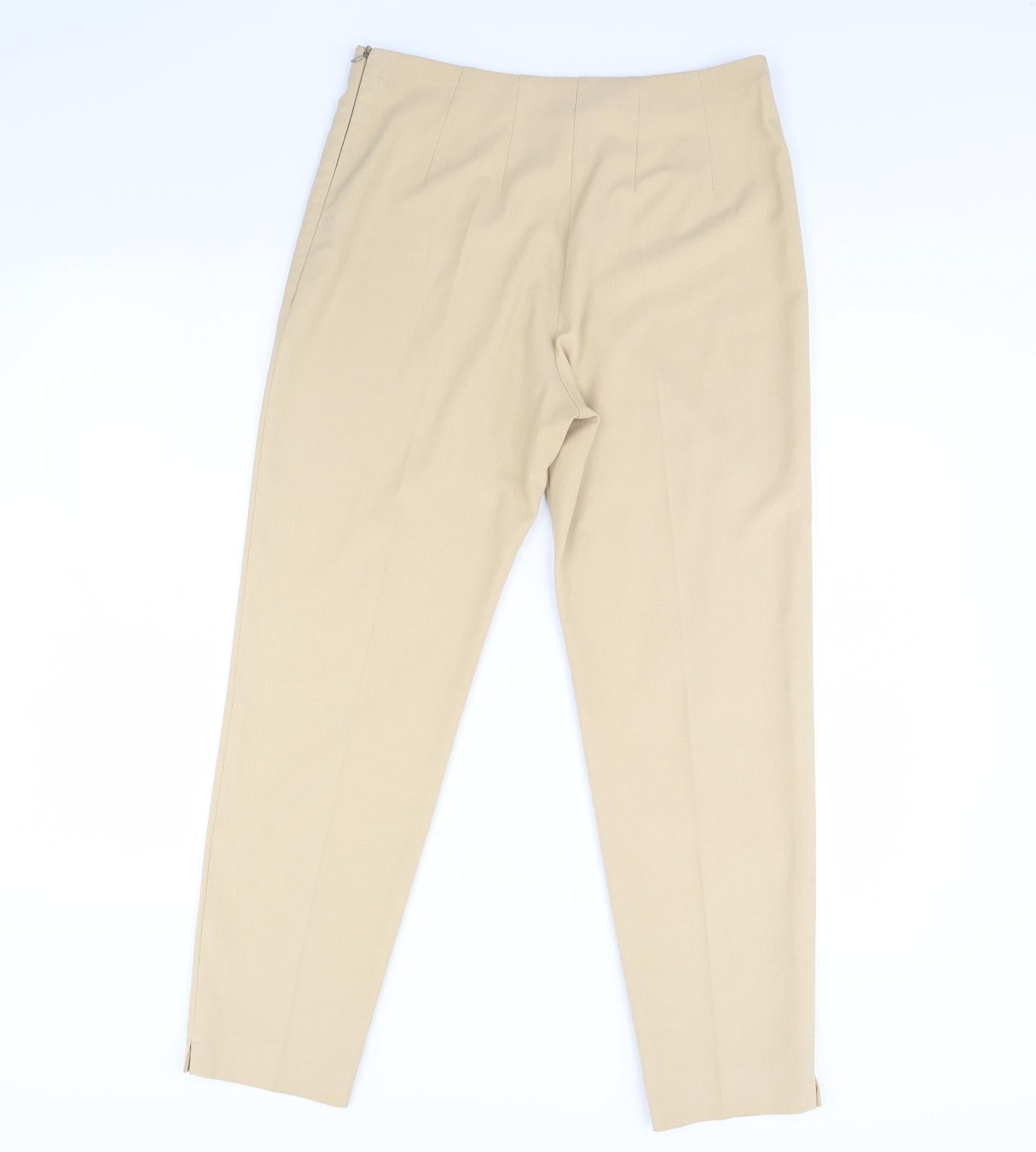 m&s Womens Beige   Trousers  Size 12 L29 in
