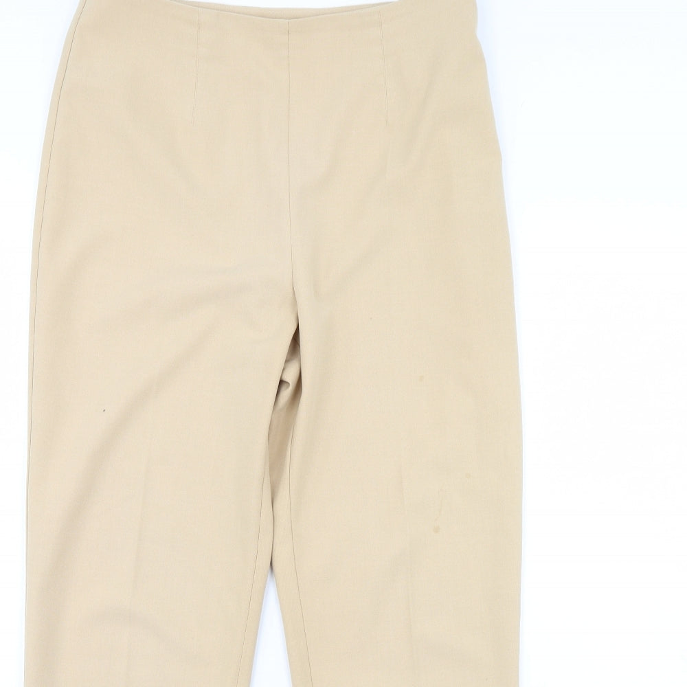 m&s Womens Beige   Trousers  Size 12 L29 in