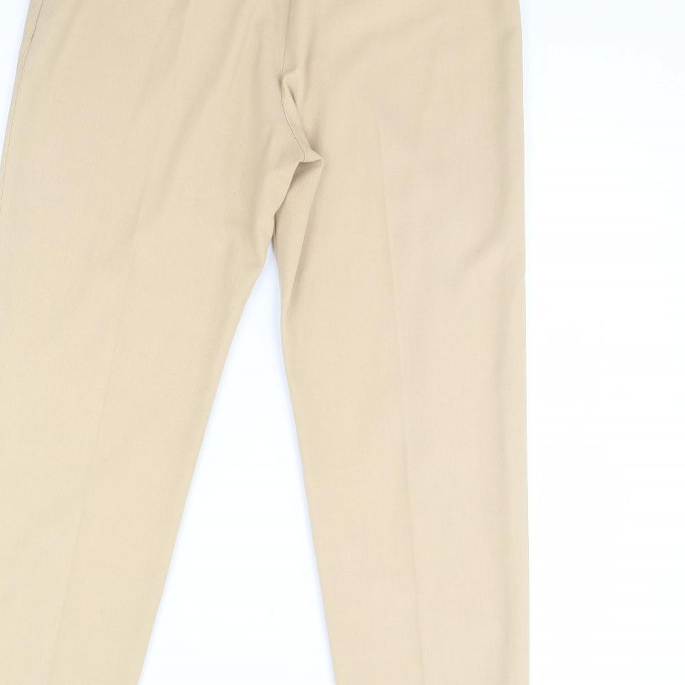 m&s Womens Beige   Trousers  Size 12 L29 in
