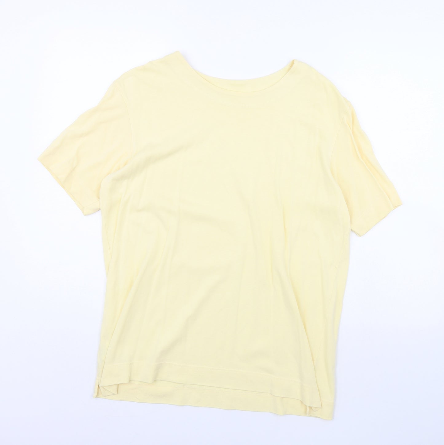 St michael Womens Yellow   Basic T-Shirt Size 12