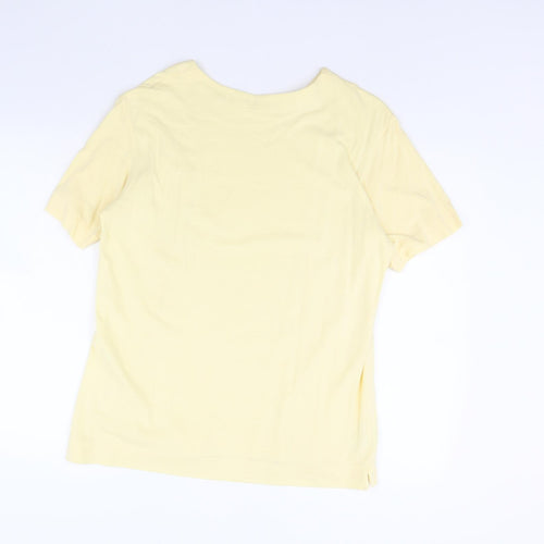 St michael Womens Yellow   Basic T-Shirt Size 12