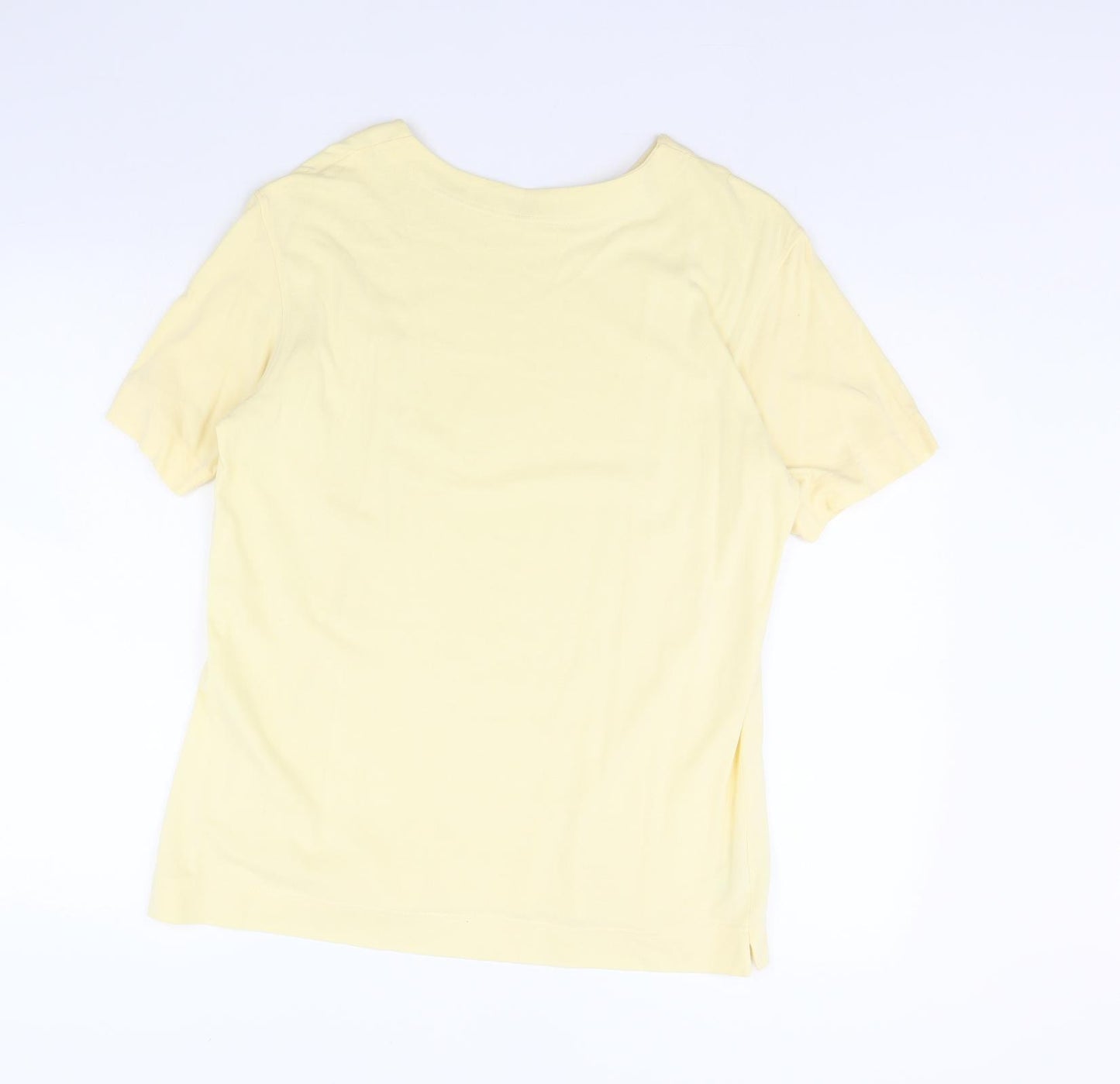 St michael Womens Yellow   Basic T-Shirt Size 12