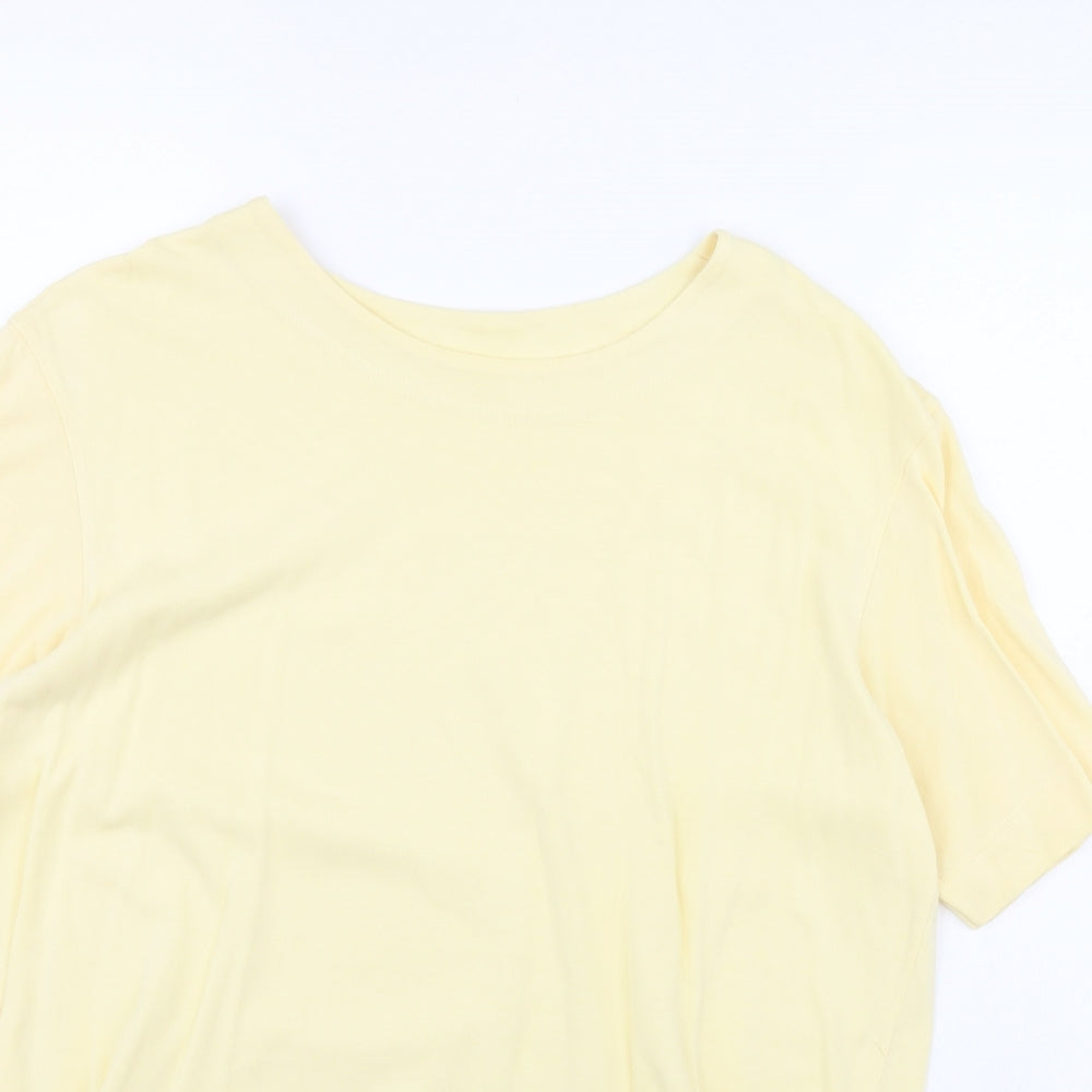 St michael Womens Yellow   Basic T-Shirt Size 12