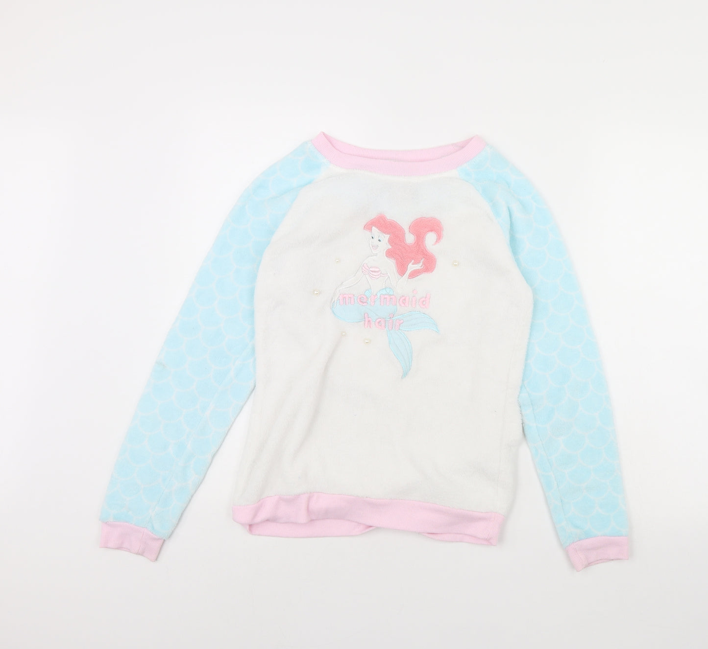 Disney Womens White Solid  Cami Pyjama Top Size XS  - disney