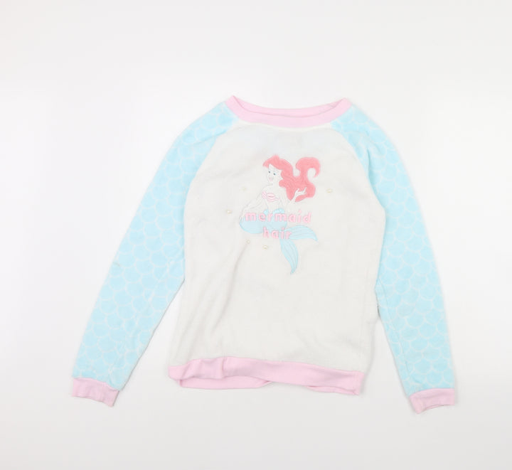 Disney Womens White Solid  Cami Pyjama Top Size XS  - disney