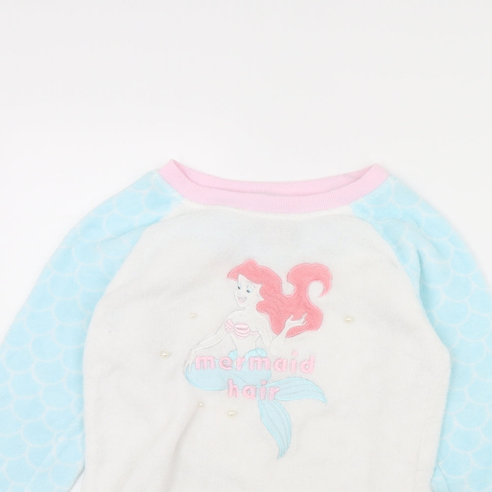 Disney Womens White Solid  Cami Pyjama Top Size XS  - disney
